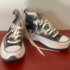 Womens Converse Run Star Hike Platform Cloud Wash Dye Sneakers 5